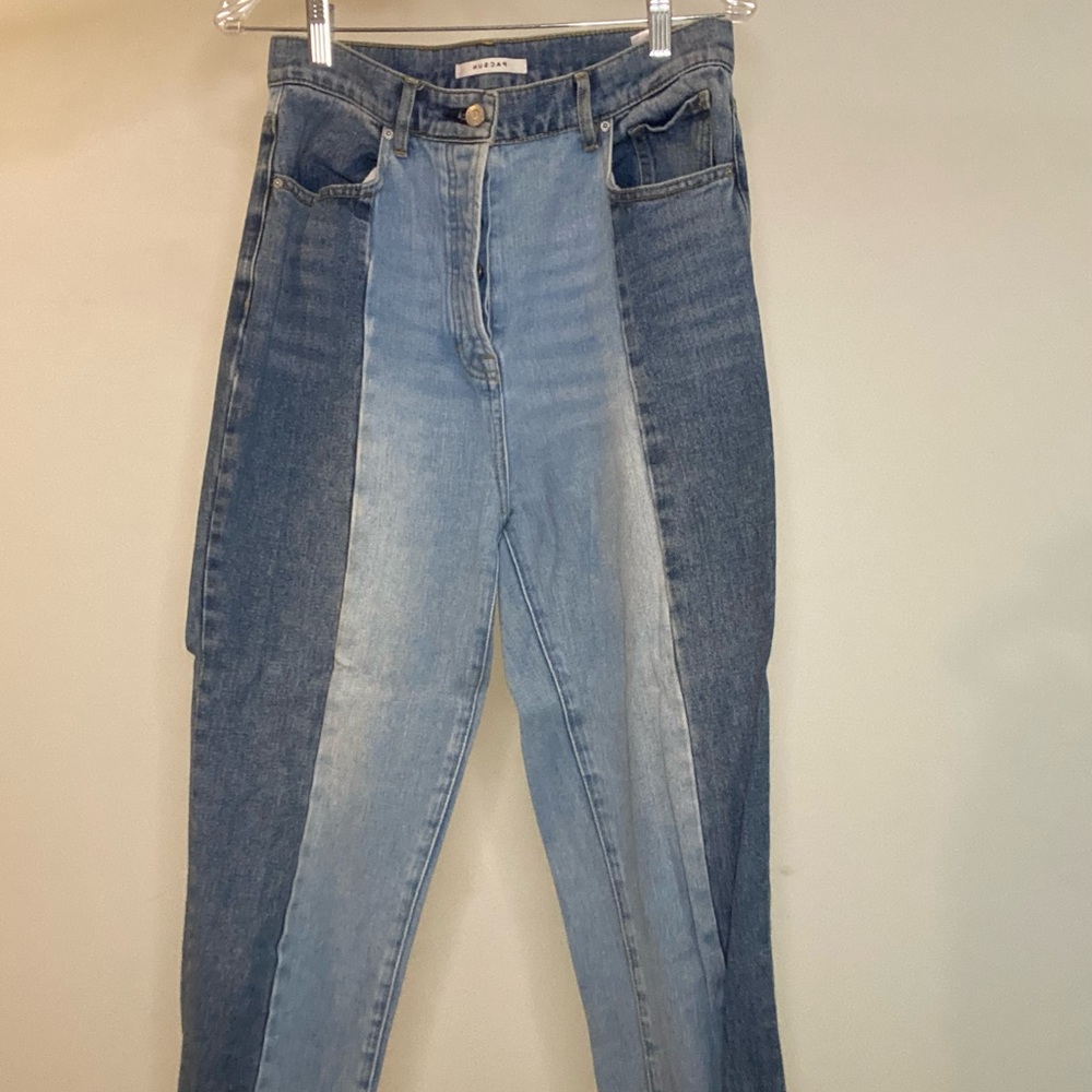 Color patchwork boyfriend jeans pacsun